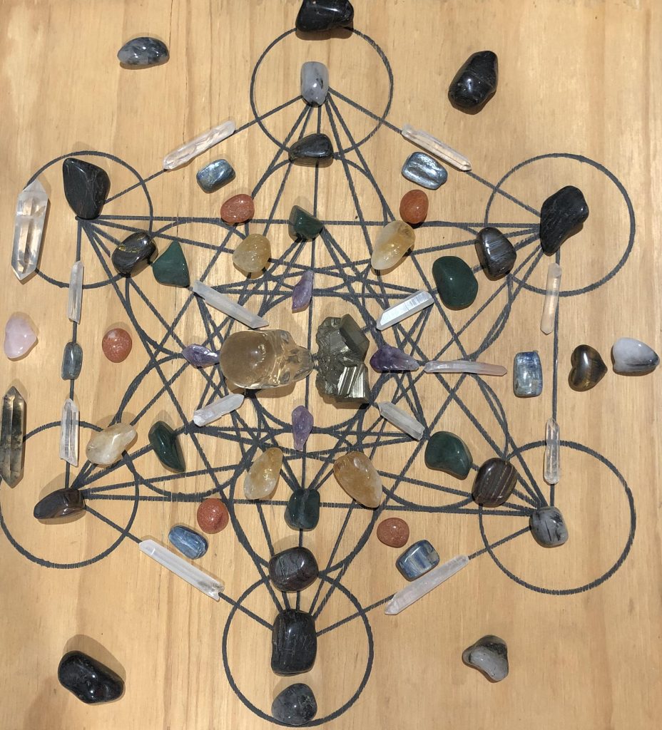 Crystal grid of protection